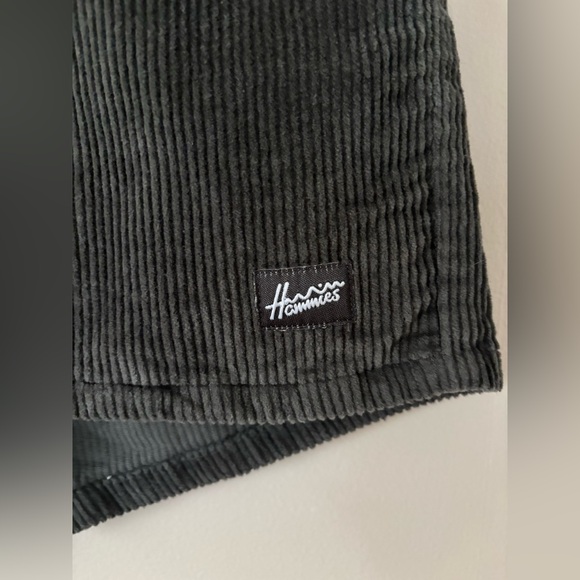 Hammies Gray Corduroy High Rise Shorts - Picture 3 of 9